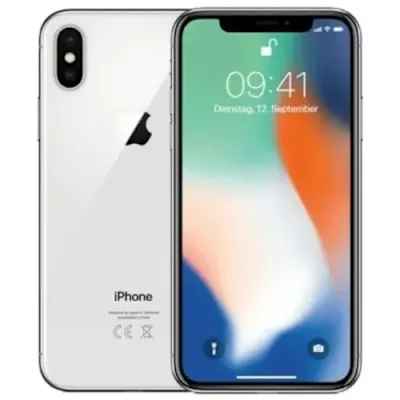 Apple iPhone X - Silver (Renewed)