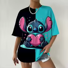 Women's T-Shirts For Women Disney Stitch print Tees