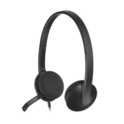 Logitech H340 USB Computer Headset - Black