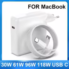 USB-C Charger Power Adapter for MacBook Pro and Air
